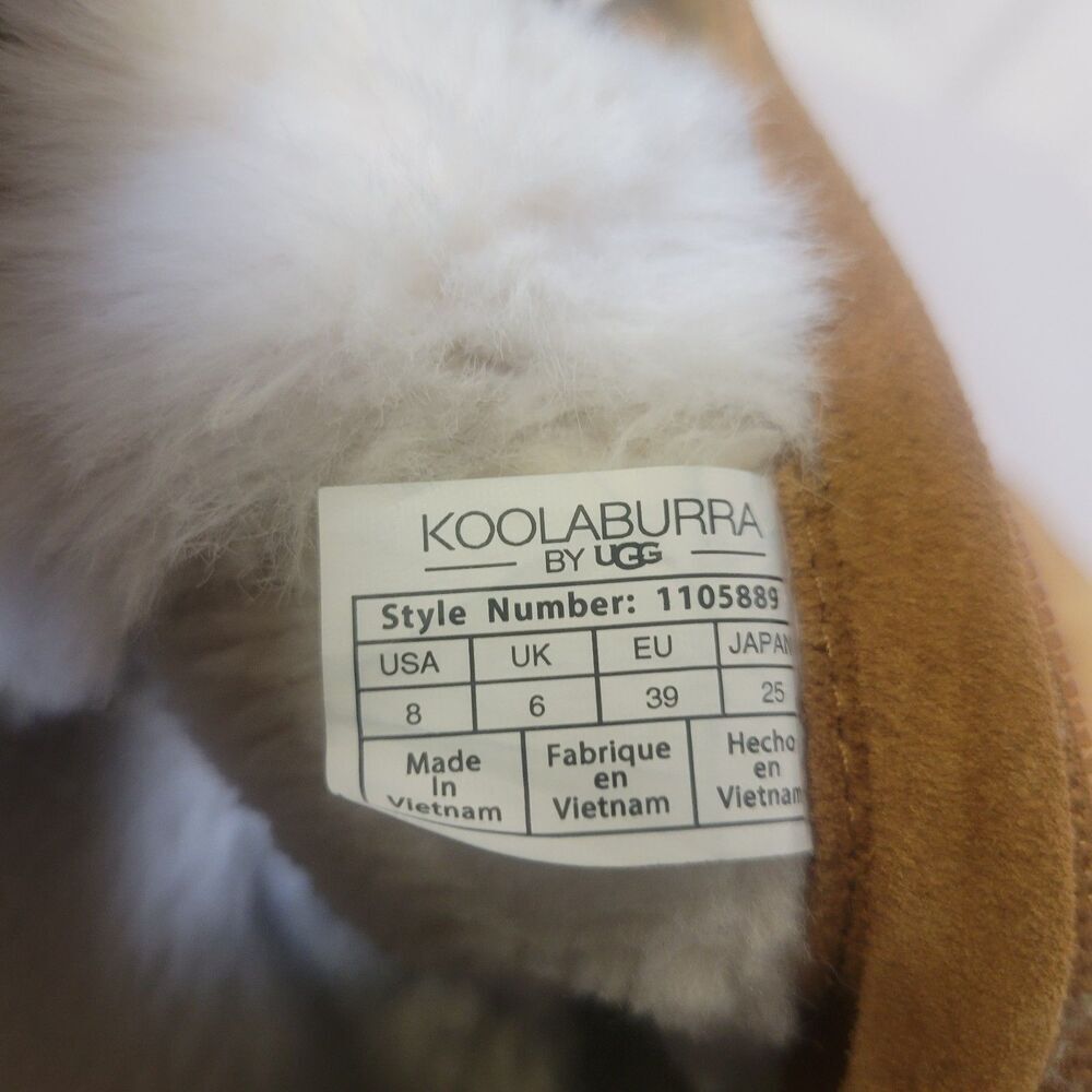 Koolaburra By Ugg Size 8  Women’s Boots  Tynlee Suede Winter Snow Fur Lining - Picture 8 of 9